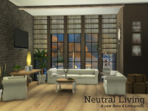  The Sims Resource: Neutral Livingroom by Angela