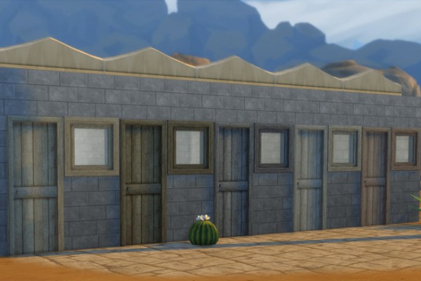  Blackys Sims 4 Zoo: Rough wooden doors and windows by  mammut