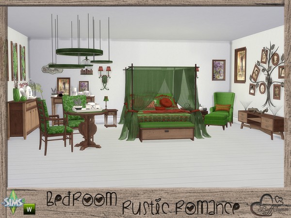  The Sims Resource: Rustic Romance Bedroom by BuffSumm