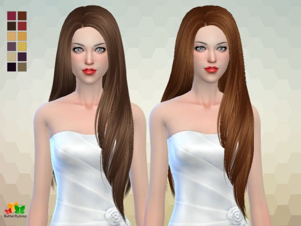  Butterflysims: B flysims 168 free hairstyle No hat