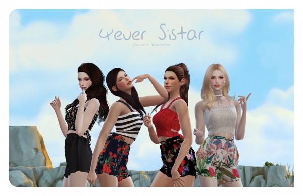  Flower Chamber: 4ever Sistar Poses Set