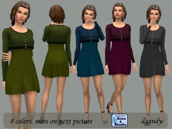  The Sims Resource: Dress with Short Jacket by dgandy