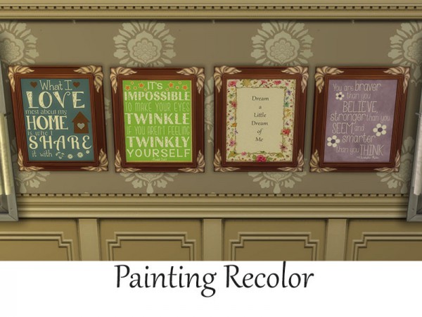 The Sims Resource: Painting Recolor by Rosannep