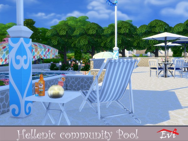  The Sims Resource: Hellenic community pool by evi