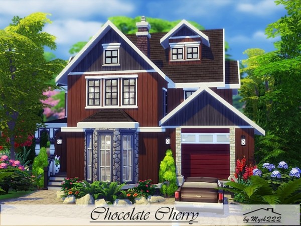  The Sims Resource: Chocolate Cherry house by MychQQQ