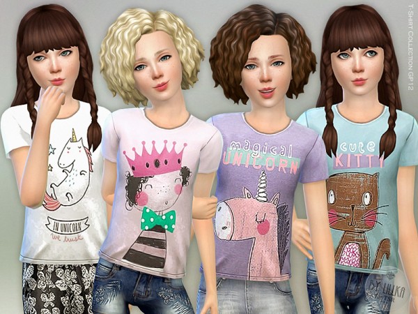  The Sims Resource: T  Shirt Collection GP12 by lillka