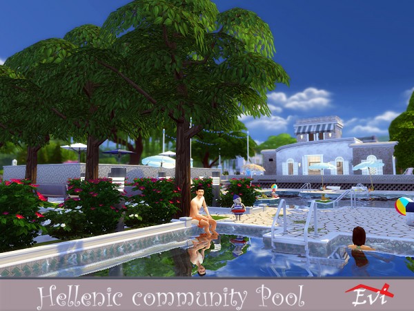  The Sims Resource: Hellenic community pool by evi