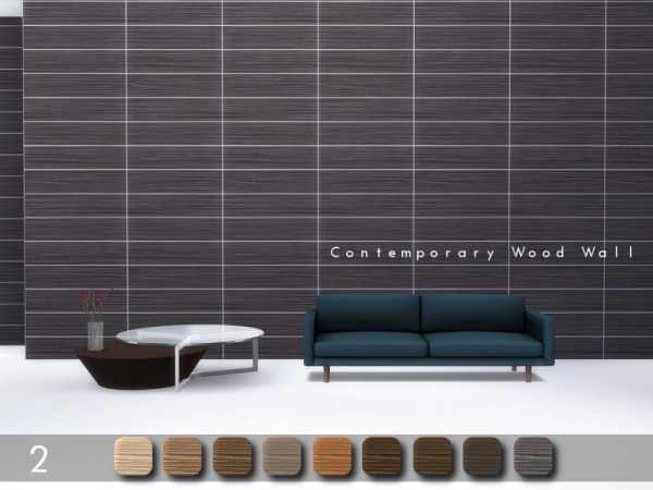 The Sims Resource: Contemporary Wood Wall 2 by .Torque