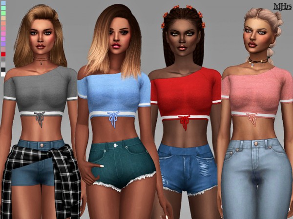 The Sims Resource: Boohoo Athletic Tees by Margeh 75