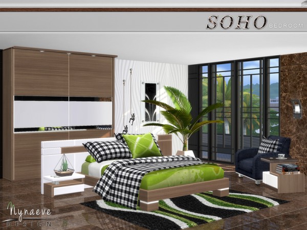  The Sims Resource: Soho Bedroom by NynaeveDesign