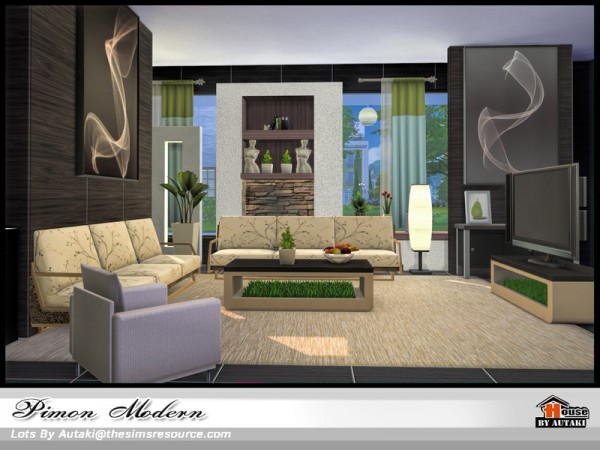  The Sims Resource: Pimon Modern house by Autaki