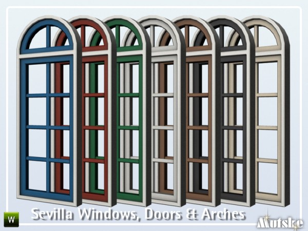  The Sims Resource: Sevilla Windows, Doors and Arches by mutske