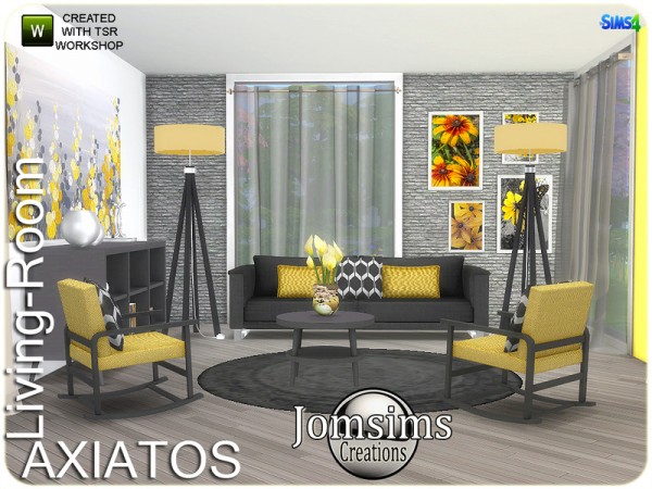 The Sims Resource: Axiatos livingroom by jomsims
