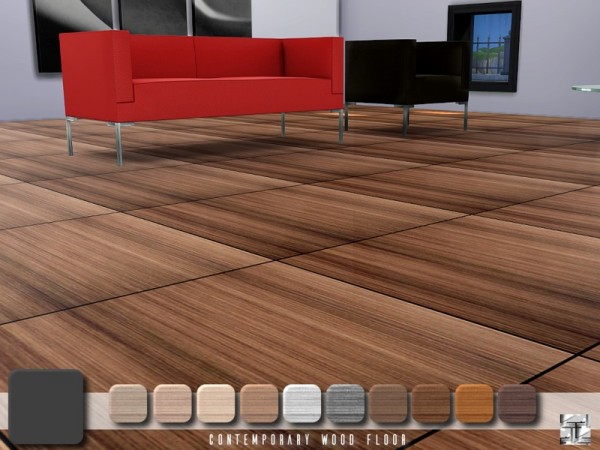  The Sims Resource: Contemporary Wood Floor by .Torque