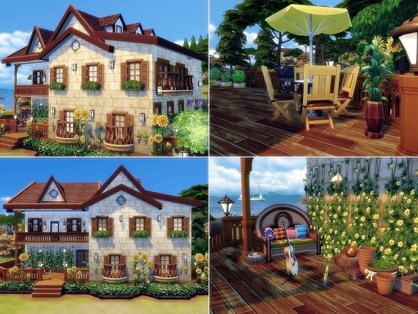  The Sims Resource: Sunflower house by Nessca