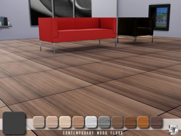  The Sims Resource: Contemporary Wood Floor by .Torque