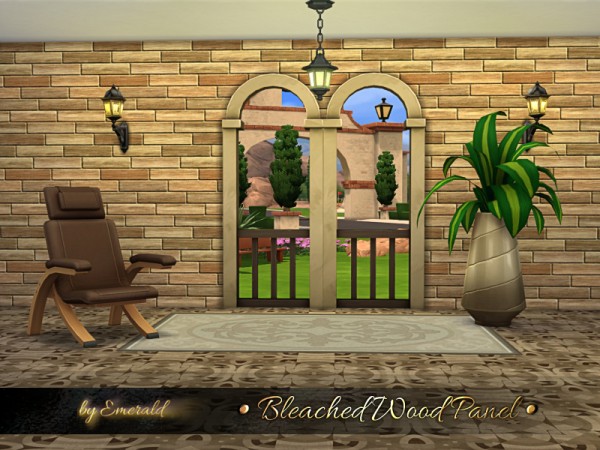  The Sims Resource: Bleached Wood Panel by emerald