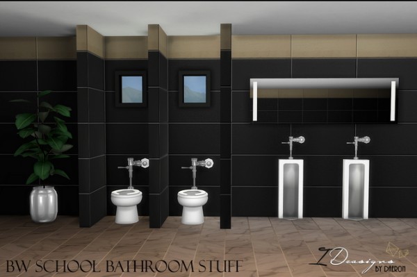  Sims 4 Designs: School Toilet