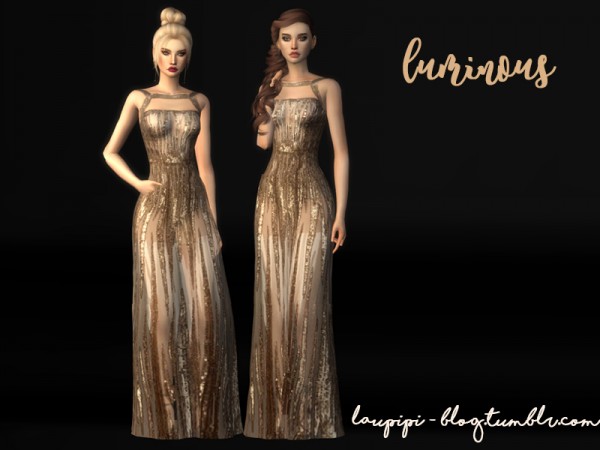  The Sims Resource: Luminous dress by Laupipi