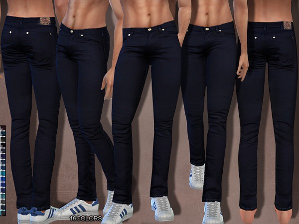  The Sims Resource: Summer Dark Denim Jeans by Pinkzombiecupcakes
