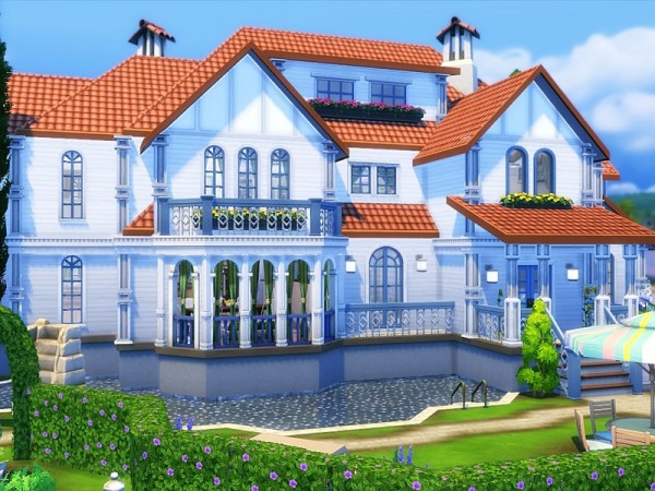  The Sims Resource: Suburban Villa by MychQQQ