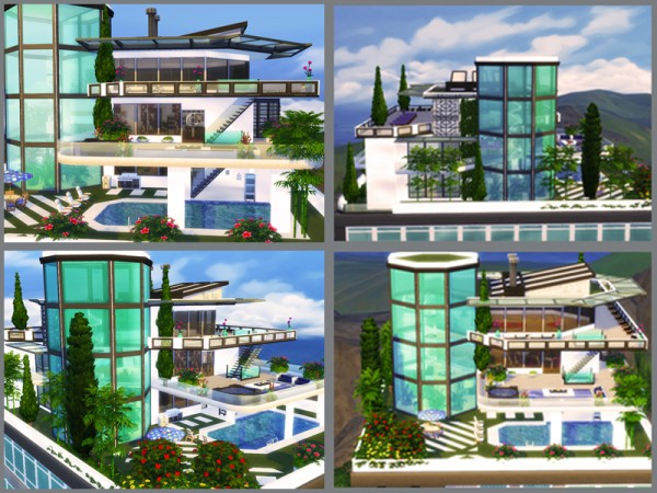  The Sims Resource: Sky Tower house by Danuta720