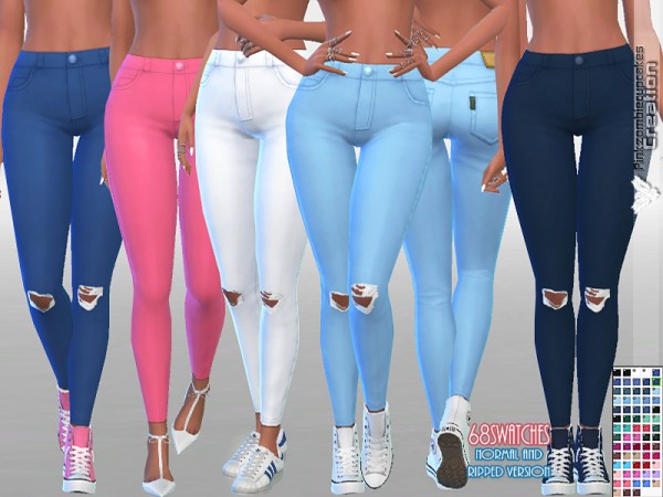  The Sims Resource: Living in the City Jeans by Pinkzombiecupcakes