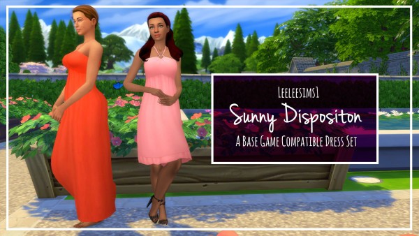  Simsworkshop: Sunny Disposition dress by leeleesims1