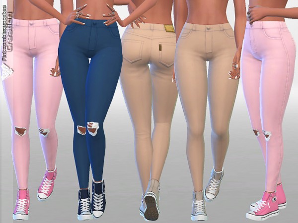  The Sims Resource: Living in the City Jeans by Pinkzombiecupcakes