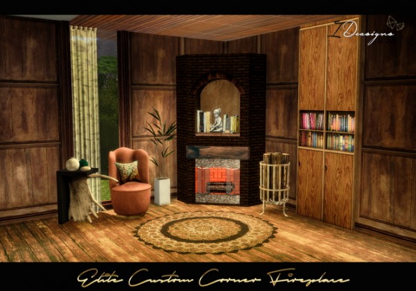  Sims 4 Designs: Elite Custom Corner Fireplace