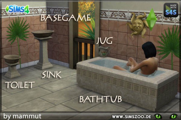  Blackys Sims 4 Zoo: Early Civ Bathroom by mammut