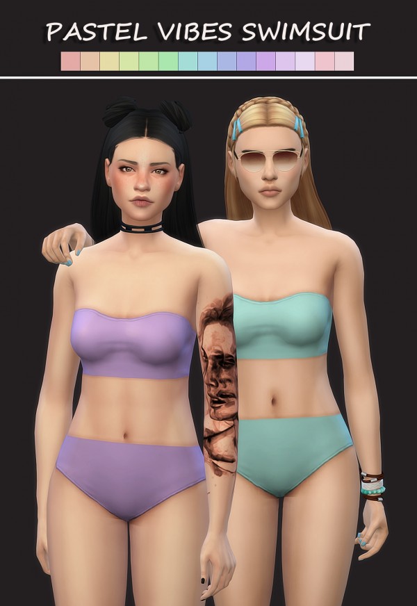  Simsworkshop: Pastel Vibes Swimsuit by maimouth