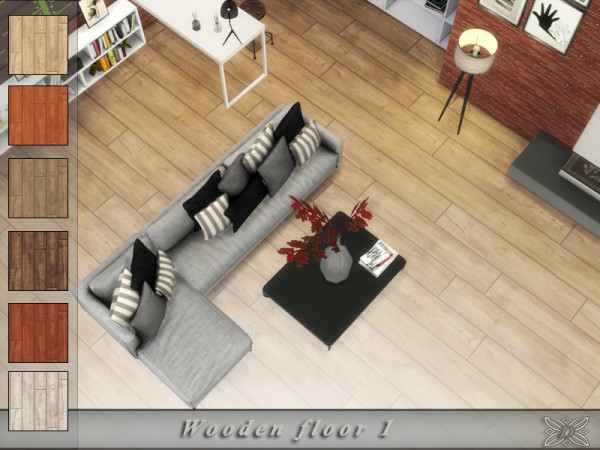  The Sims Resource: Wooden floor 1 by Danuta720