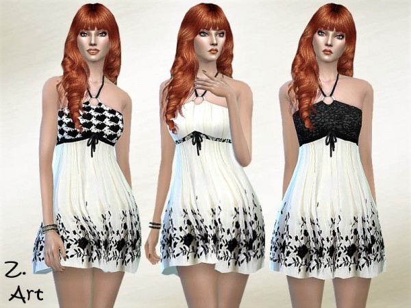  The Sims Resource: Summer dress 17 01 by Zuckerschnute20
