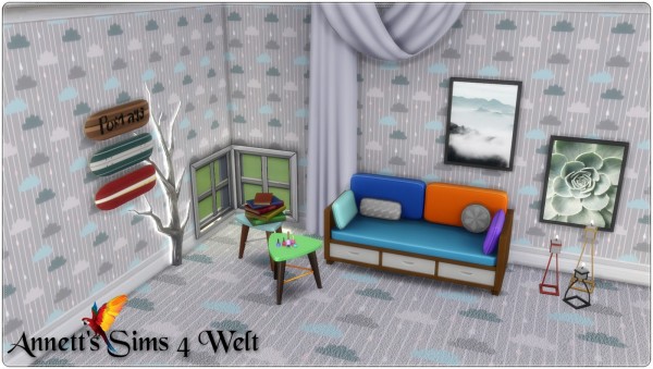  Annett`s Sims 4 Welt: Wallpapers and Carpets Clouds