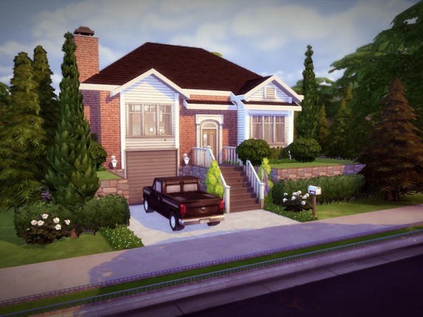  The Sims Resource: Split Level House   NO CC! by melcastro91