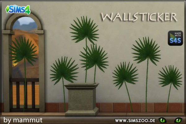 Blackys Sims 4 Zoo: Sticker Papyrus by mammut