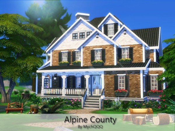 The Sims Resource: Alpine County house by MychQQQ