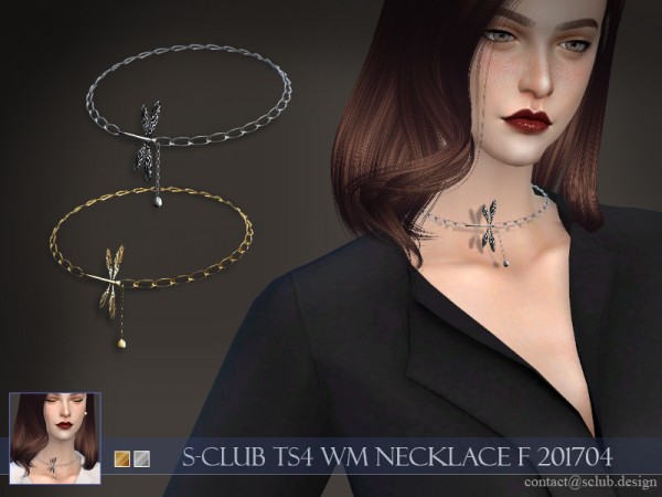  The Sims Resource: Necklace F 201704 by S Club