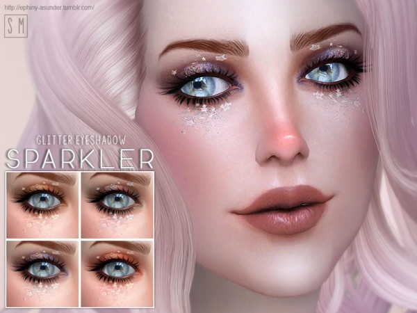  The Sims Resource: Sparkler   Glitter Eye Shadow by Screaming Mustard