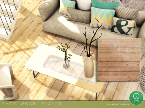  The Sims Resource: EVOX Wood Planks by Pralinesims