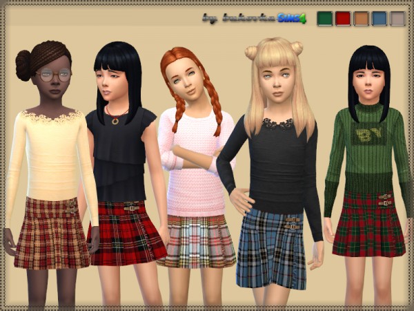  The Sims Resource: Skirt Tartan by bukovka