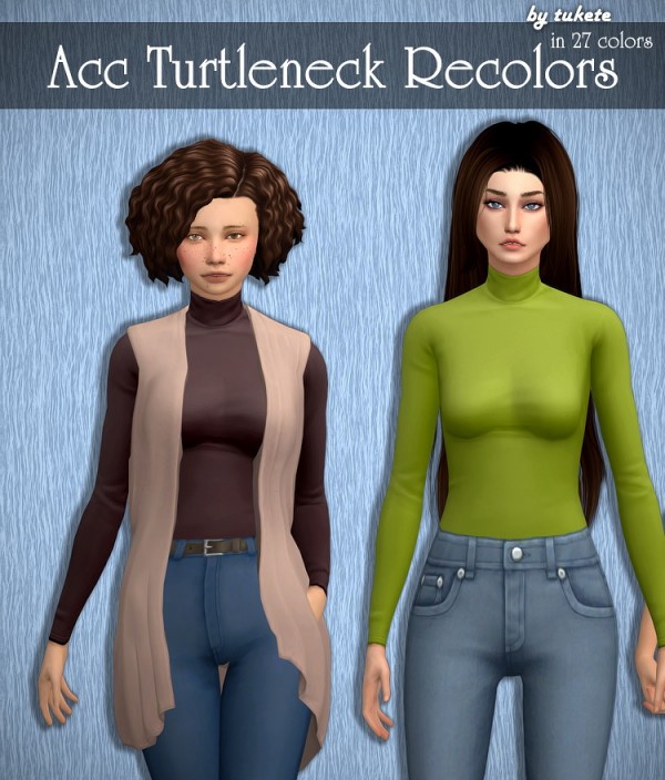  Tukete: Acc Turtleneck and Tube Top Recolors