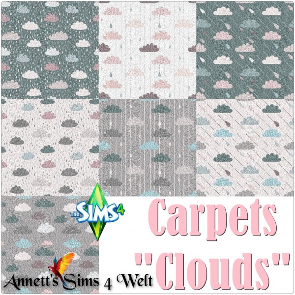  Annett`s Sims 4 Welt: Wallpapers and Carpets Clouds