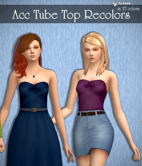  Tukete: Acc Turtleneck and Tube Top Recolors