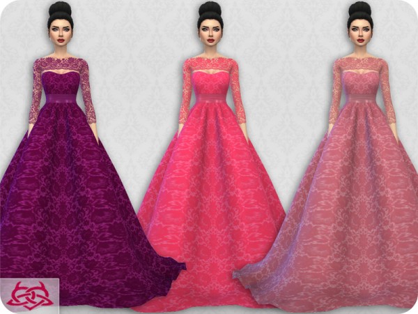  The Sims Resource: Wedding Dress 7 recolor 4 by Colores Urbanos