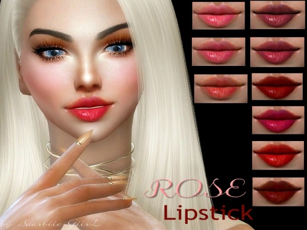  The Sims Resource: Rose Lipstick by Baarbiie GiirL