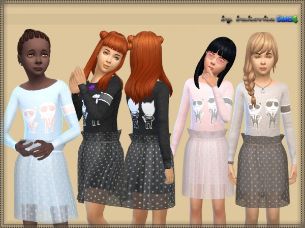  The Sims Resource: Dress for Girl by bukovka