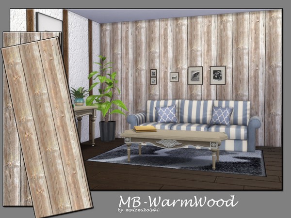  The Sims Resource: Warm Wood B by matomibotaki