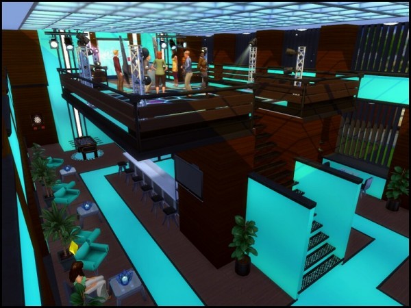  The Sims Resource: Teal Nightclub by sparky